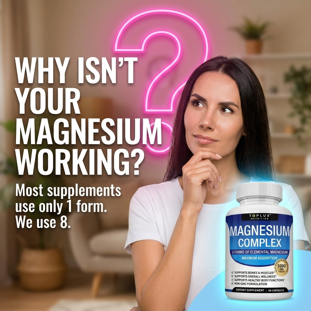 Toplux Magnesium Complex 8 Essential Magnesium Supplement