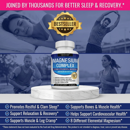 Toplux Magnesium Complex 8 Essential Magnesium Supplement