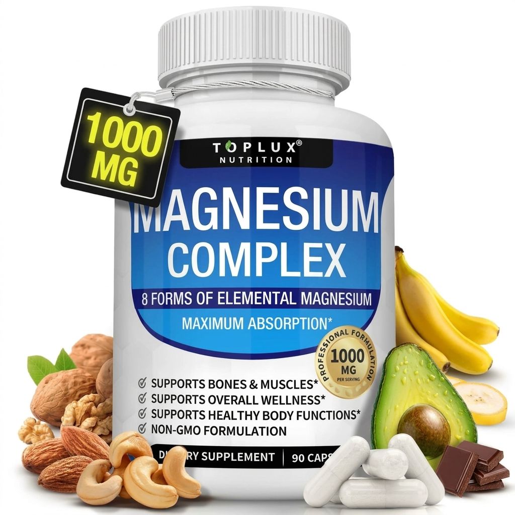 Toplux Magnesium Complex 8 Essential Magnesium Supplement